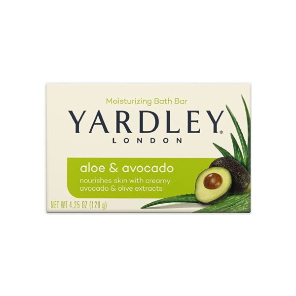 ALOE & AVOCADO JABON EN BARRA 120gr (Yardley) (Unisex) - Imagen 2