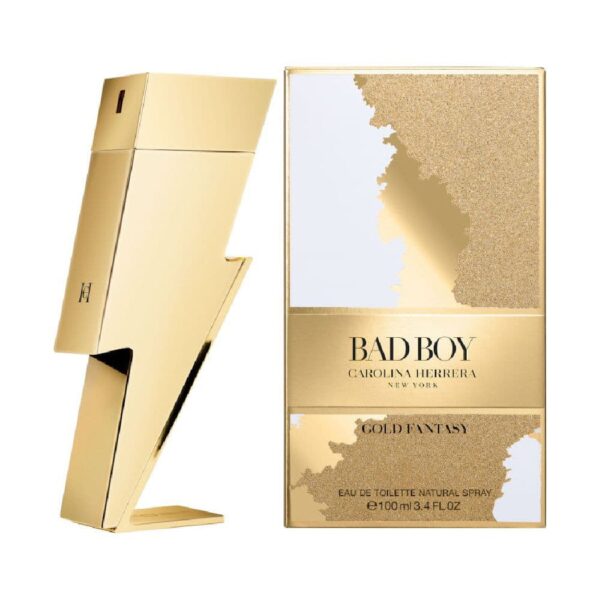 BAD BOY GOLD FANTASY EDT 100ml (Carolina Herrera) (Hombre) - Imagen 2