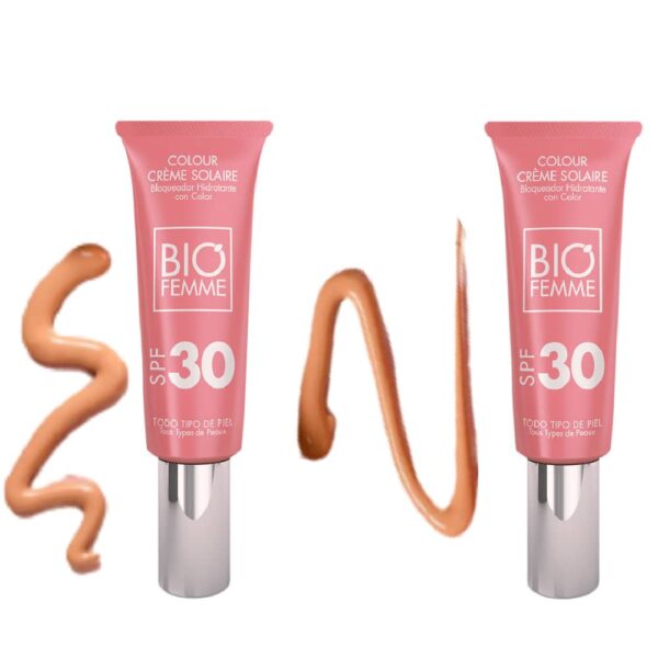BLOQUEADOR HIDRATANTE CON COLOR SPF 30 50ml(Biofemme) (Mujer)