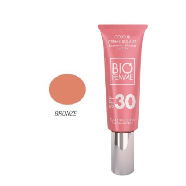 BLOQUEADOR HIDRATANTE CON COLOR SPF 30 50ml(Biofemme) (Mujer) - Imagen 3
