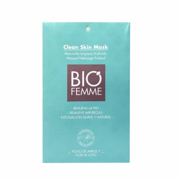 CLEAN SKIN MASK Mascarilla Exfoliante (Biofemme) (Mujer) - Imagen 2