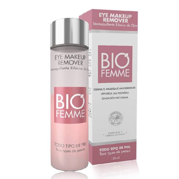 DESMAQUILLANTE BIFÁSICO DE OJOS 120ml (Biofemme) (Mujer) - Imagen 2