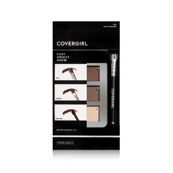 EASY BREEZY BROW Kit de Cejas Rich Brown #705 (CoverGirl) (Mujer) - Imagen 2