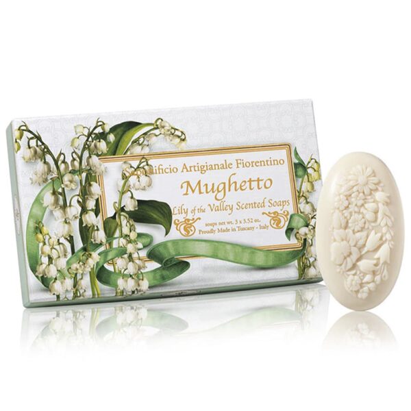 FIORENTINO ESTUCHE 3 JABONES Italiano Lily of Valley Oval 100gr c/u. (SAF) (Unisex)