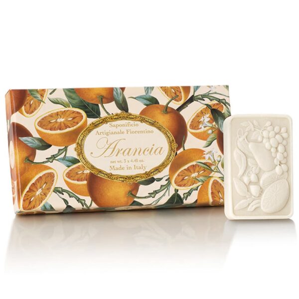 FIORENTINO ESTUCHE 3 JABONES Italiano Naranja Rectangular 125gr c/u. (Fiorentino) (Unisex)