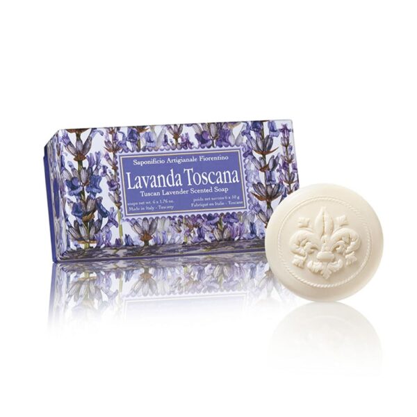 FIORENTINO ESTUCHE 6 JABONES Italiano Lavanda Toscano 50gr c/u. Redondo (S. A. Fiorentino) (Unisex)
