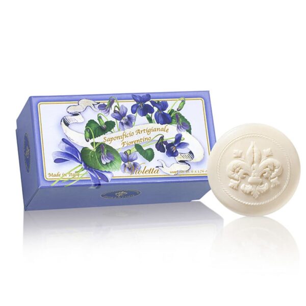 FIORENTINO ESTUCHE 6 JABONES Italiano Violetta 50gr c/u. Redondo (S. A. Fiorentino) (Mujer)