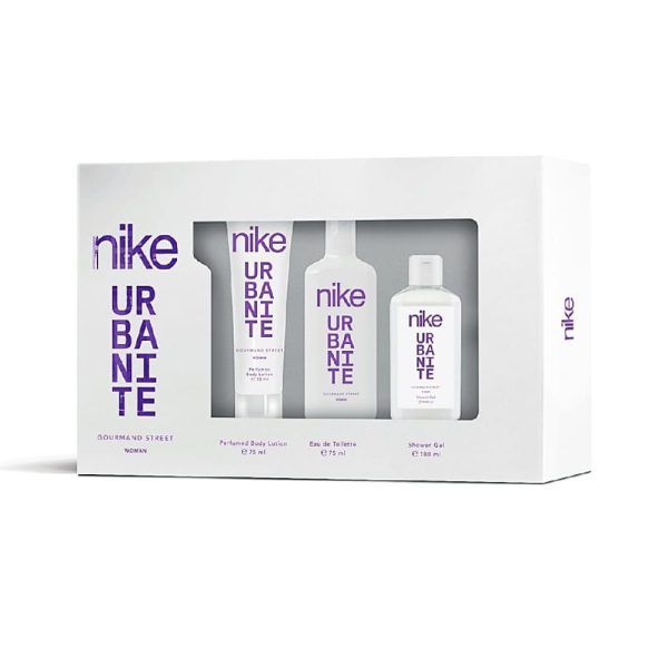 GOURMAND STREET Estuche EDT 75ml+B. LOTION 75ml+S. GEL 100 ml (Nike) (Mujer)