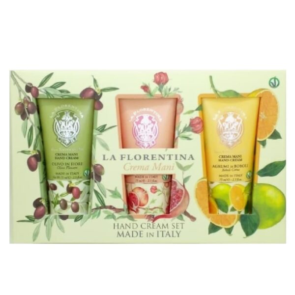 LA FLORENTINA BELLOSGUARDO ESTUCHE 3 Cremas de Mano O.Flowers+Pomegranate+Citrus 75ml c/u (La Florentina) (Unisex)