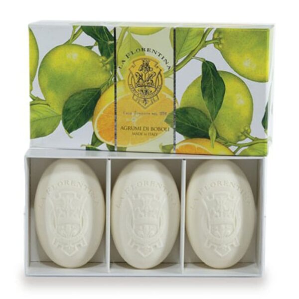 LA FLORENTINA BELLOSGUARDO ESTUCHE 3 JABONES Italiano Oval 150gr c/u (La Florentina) (Unisex) - Imagen 6