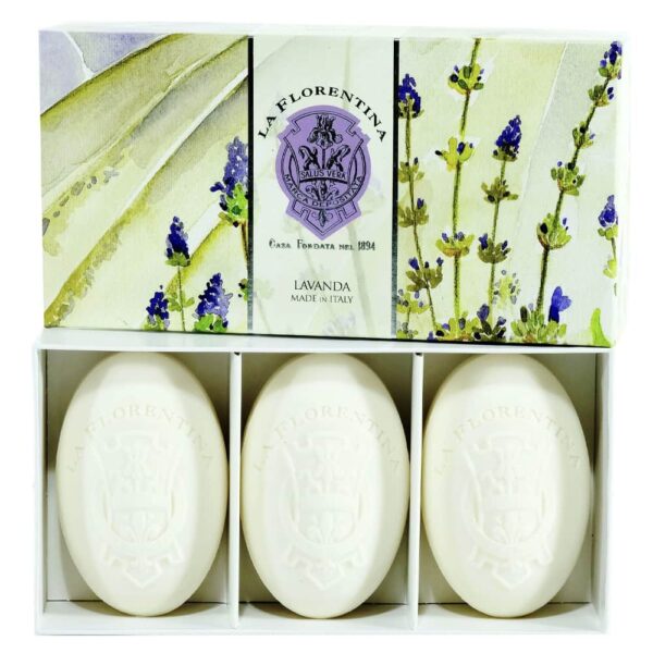 LA FLORENTINA BELLOSGUARDO ESTUCHE 3 JABONES Italiano Oval 150gr c/u (La Florentina) (Unisex) - Imagen 4