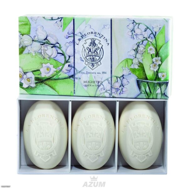 LA FLORENTINA BELLOSGUARDO ESTUCHE 3 JABONES Italiano Oval 150gr c/u (La Florentina) (Unisex) - Imagen 3