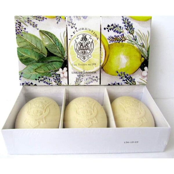 LA FLORENTINA BELLOSGUARDO ESTUCHE 3 JABONES Italiano Oval 150gr c/u (La Florentina) (Unisex) - Imagen 2