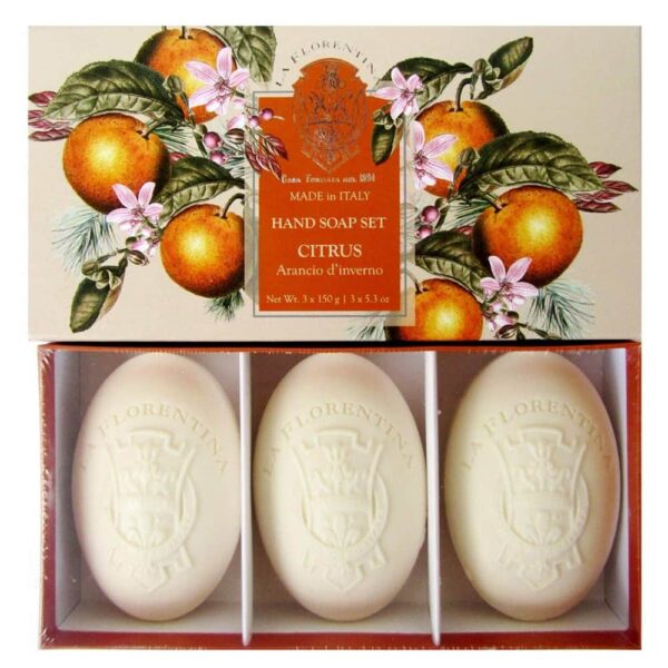 LA FLORENTINA BELLOSGUARDO ESTUCHE 3 JABONES Italiano Oval 150gr c/u (La Florentina) (Unisex) - Imagen 9