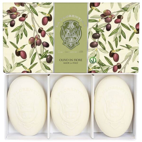 LA FLORENTINA BELLOSGUARDO ESTUCHE 3 JABONES Italiano Oval 150gr c/u (La Florentina) (Unisex) - Imagen 8