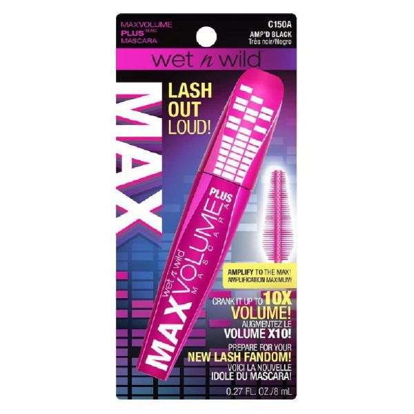 MAXVOLUME PLUS Máscara AMP'D Black # C150A (Wet n Wild) (Mujer) - Imagen 2