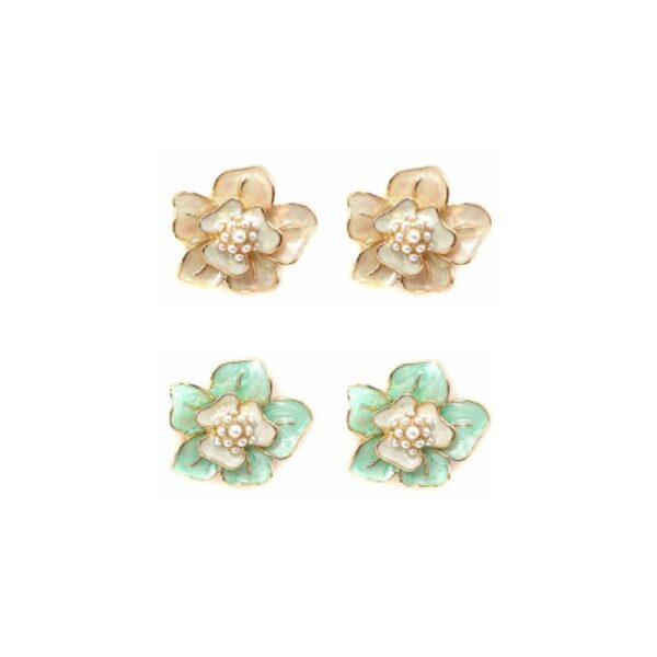 PAR ARETES Flor (Bisuteria) (Mujer)