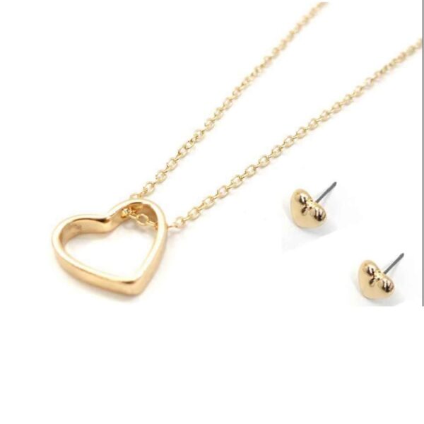 SET COLLAR CON ARETES Corazón (Bisuteria) (Mujer) - Imagen 2