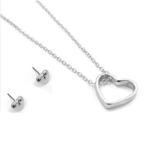 SET COLLAR CON ARETES Corazón (Bisuteria) (Mujer) - Imagen 3