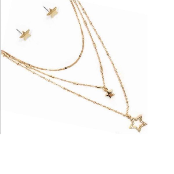 SET COLLAR CON ARETES Estrella (Bisuteria) (Mujer) - Imagen 2