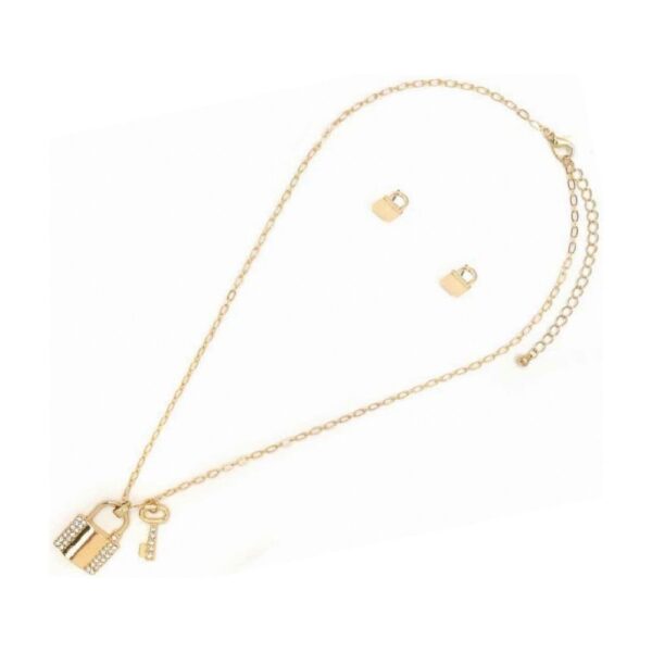 SET COLLAR CON ARETES Key & Lock (Bisuteria) (Mujer)