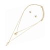 SET COLLAR EN CAPAS CON ARETES Lock & Key (Bisuteria) (Mujer) - Imagen 2