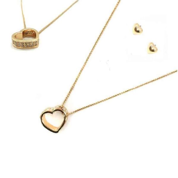 SET DE CADENA CON ARETES Corazón (Bisuteria) (Mujer) - Imagen 2