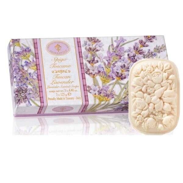FIORENTINO ESTUCHE 3 JABONES OVALADOS 125gr c/u (Fiorentino) (Unisex) - Imagen 2