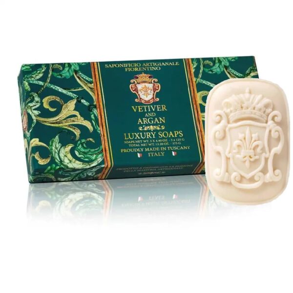 FIORENTINO ESTUCHE 3 JABONES OVALADOS 125gr c/u (Fiorentino) (Unisex) - Imagen 4