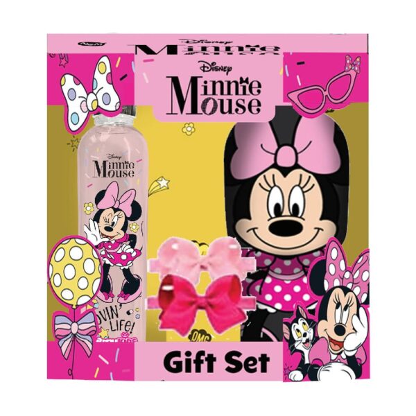 MINNIE MOUSE ESTUCHE Colonia 2D 200ml+SHAMPOO 2D 2en1 350ml+Vinchas (Disney)(Niñas)