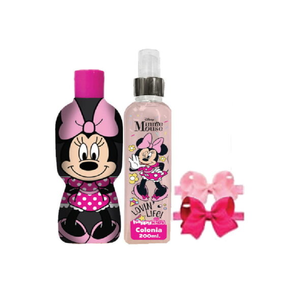 MINNIE MOUSE ESTUCHE Colonia 2D 200ml+SHAMPOO 2D 2en1 350ml+Vinchas (Disney)(Niñas) - Imagen 2