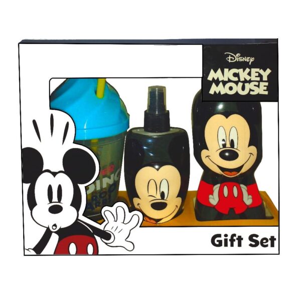 MICKEY MOUSE ESTUCHE Colonia 2D 200ml+Shampoo 2D 2en1 350ml+Vaso (Disney) (Niños)