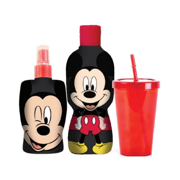 MICKEY MOUSE ESTUCHE Colonia 2D 200ml+Shampoo 2D 2en1 350ml+Vaso (Disney) (Niños) - Imagen 2