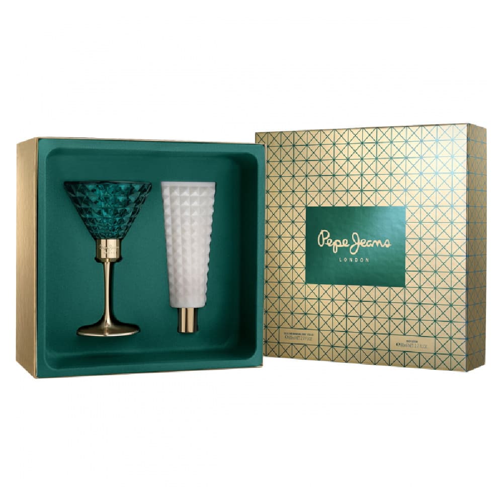 PEPE JEANS CELEBRATE For Her Estuche EDP 80ml+ Body Lotion 80ml (Pepe Jeans)  (Mujer) – Aromas y Recuerdos