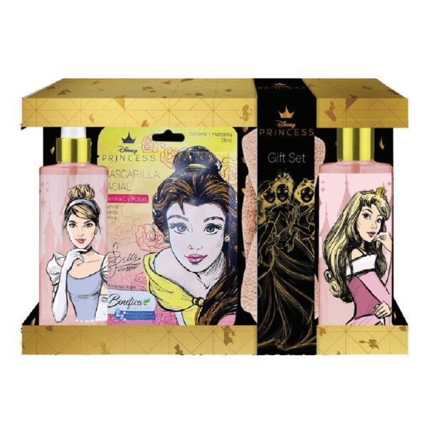 PRINCESAS ESTUCHE Deo Body Spray 280ml+Mascarilla de Niña+Cintillo de Spa+Shower Gel 280ml (Disney) (Niñas)