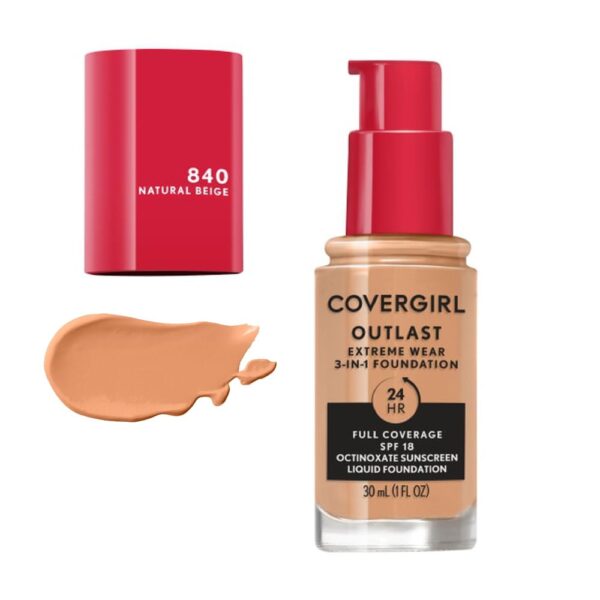 OUTLAST EXTREME WEAR 3 en 1 Base Liquida (CoverGirl) (Mujer) - Imagen 4