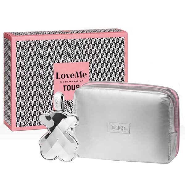 TOUS LOVEME THE SILVER Estuche Parfum 90ml+ Neceser (Tous) (Mujer)