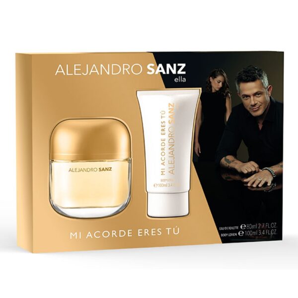MI ACORDE ERES TU ELLA ESTUCHE EDT 80ml + Body Lotion 100ml (Alejandro Sanz) (Mujer)