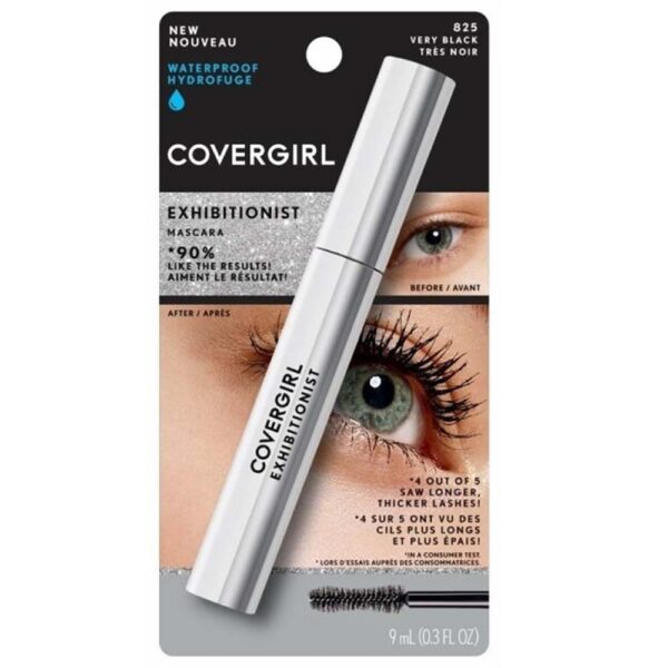 Exhibitionist Waterproof Máscara De Pestañas Very Black #825 (CoverGirl) (Mujer)