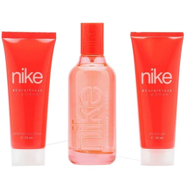 NIKE CORAL CRUSH Woman Estuche EDT 100ml+B. Lotion 75ml+S. Gel 75ml (Nike) (Mujer) - Imagen 2