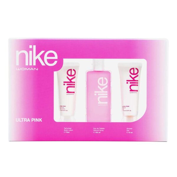 NIKE ULTRA PINK Woman Estuche EDT 100ml+ B. Lotion 75ml +S. Gel 75ml (Nike) (Mujer)