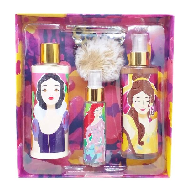 DISNEY PRINCESS ESTUCHE Body Splash 280ml+Body Splash 60ml+Body Lotion 280+Regalo (Disney) (Niñas) - Imagen 2