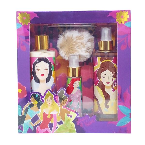 DISNEY PRINCESS ESTUCHE Body Splash 280ml+Body Splash 60ml+Body Lotion 280+Regalo (Disney) (Niñas)