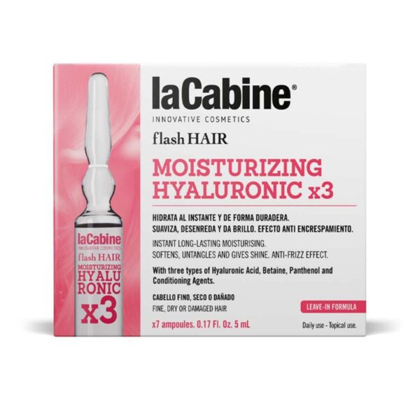 AMPOLLAS FLASH HAIR MOISTURIZING HYALURONIC x3 (LaCabine) (Unisex)