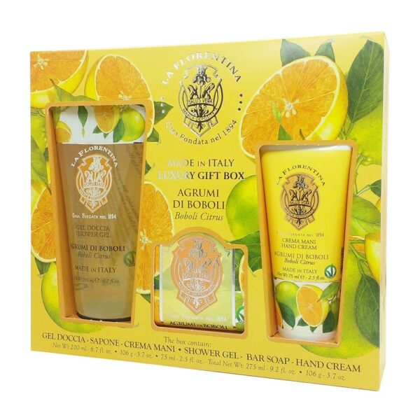 LA FLORENTINA BELLOSGUARDO ESTUCHE HAND LOTION 75ML+SHOWER GEL 200ML+JABON 106GR (La Florentina) (Unisex) - Imagen 2