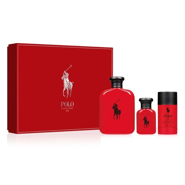 POLO RED ESTUCHE EDT 125ml +EDT 40ml+Desodorante Stick 75g (Ralph Lauren) (Hombre)
