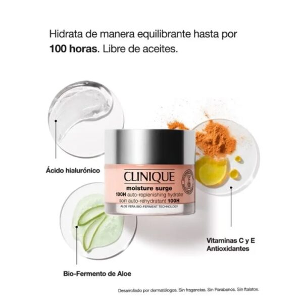 CLINIQUE MOISTURE SURGE 100H Crema Hidratante en Gel (Clinique Laboratories, Llc) (Mujer) - Imagen 2