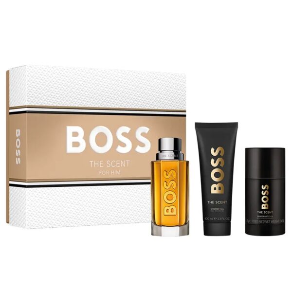 BOSS THE SCENT Estuche EDT 100ml+Shower Gel 100ml+Desodorante Stick 75ml (Hugo Boss) (Hombre)