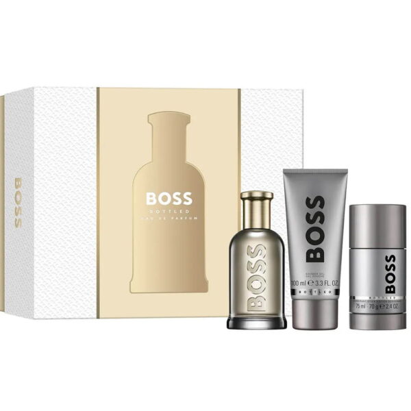 BOSS BOTTLED Estuche EDP 100ml+Shower Gel 100ml+Desodorante Stick 75ml (Hugo Boss) (Hombre)