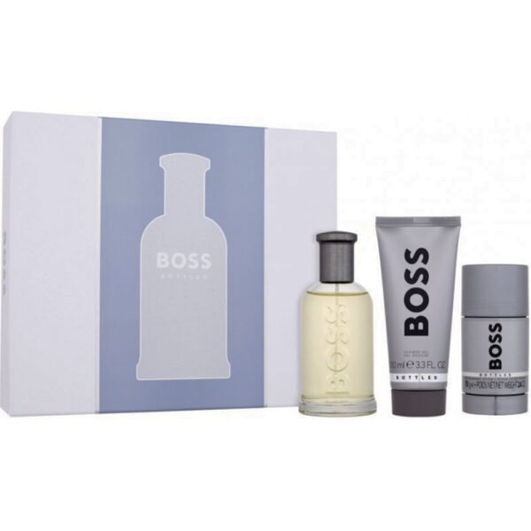 BOSS BOTTLED Estuche EDT 100ml+Shower Gel 100ml+Desodorante Stick 75ml (Hugo Boss) (Hombre)